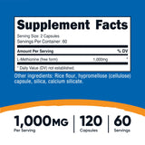 Nutricost L-metionina 1000 mg – botella, dosis conveniente para 60 porciones