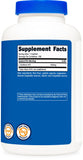 Nutricost L-ornitina 500mg, botella lateral, diseño práctico y sello de calidad.