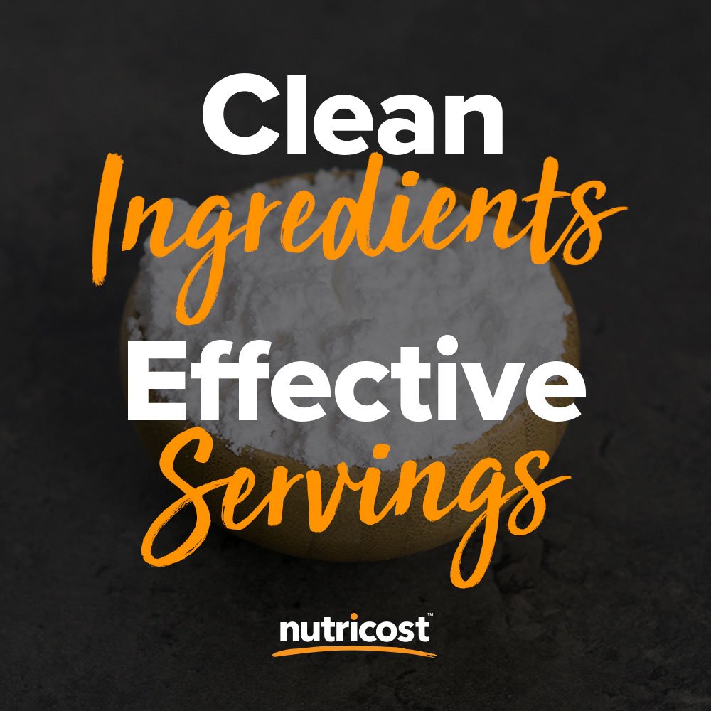 Nutricost L-Proline, garantía de calidad GMP y FDA para tranquilidad.