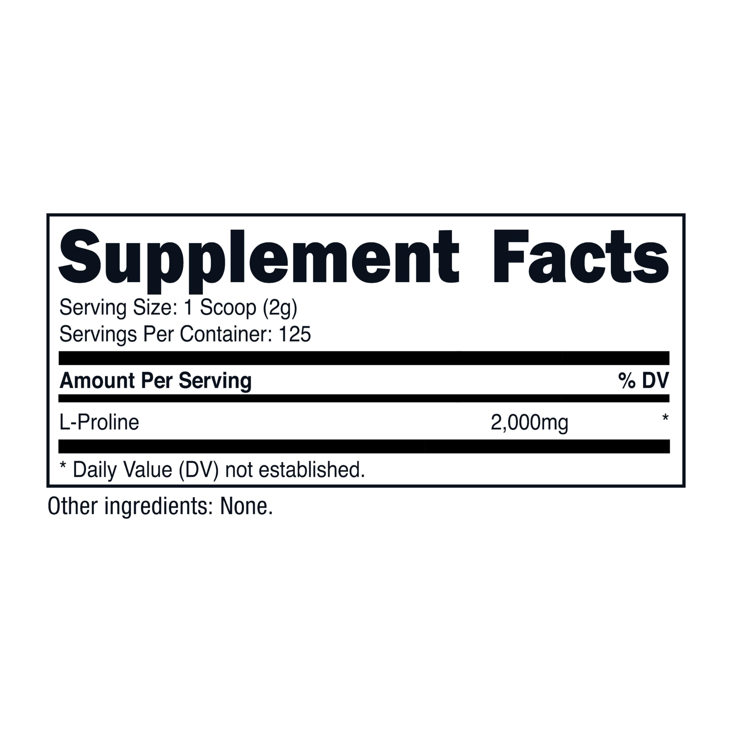 Nutricost L-Proline, conveniente para uso diario y rituales de bienestar.