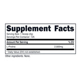 Nutricost L-Proline, conveniente para uso diario y rituales de bienestar.