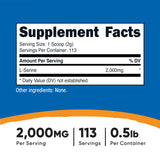 Nutricost L-Serina con cucharita medidora, porción conveniente de 2000 mg
