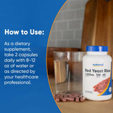 Nutricost Levadura Roja 1200 mg, datos de ingredientes para usuarios conscientes