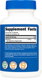 Nutricost glicinato de magnesio, uso nocturno suave para apoyo al descanso y relajación potencial.