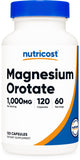 Nutricost Magnesio Orotato botella 1000 mg, apoyo diario para el bienestar