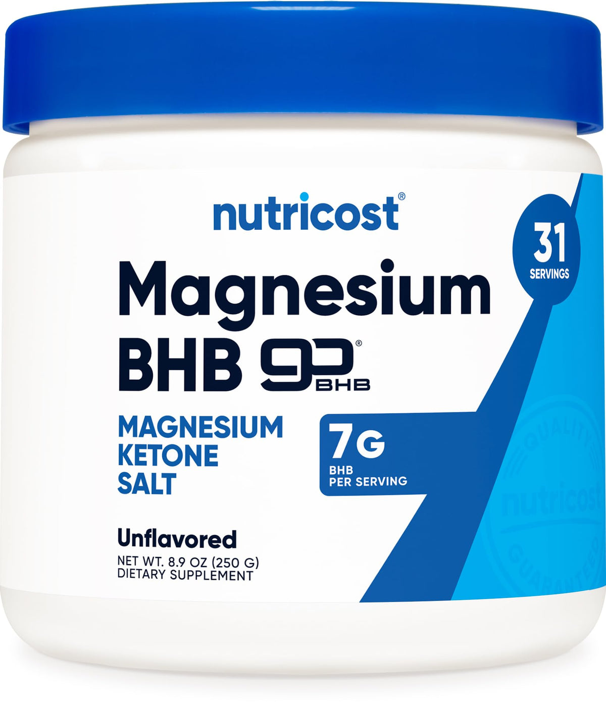 Nutricost sales de BHB de magnesio, bote de 250 g, ideal para cetosis