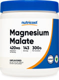 Nutricost Magnesium Malate Powder en envase compacto para uso diario.