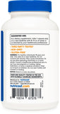 Nutricost Melatonina 10 mg, botella en primer plano para manejo fácil