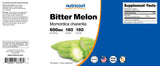 Nutricost Melón Amargo. embalaje visible para identificar ingredientes y uso diario.
