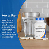 Nutricost Metilfolato 1000mcg sello libre de gluten para dietas sensibles