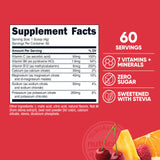 Nutricost mezcla para hidratación diaria, sabor fruta, fácil de preparar con agua.