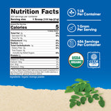 Nutricost Moringa en polvo, cuchara medidora incluida para porciones consistentes.