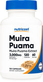 Nutricost Muira Puama cápsulas: presentación de 60 porciones para uso diario