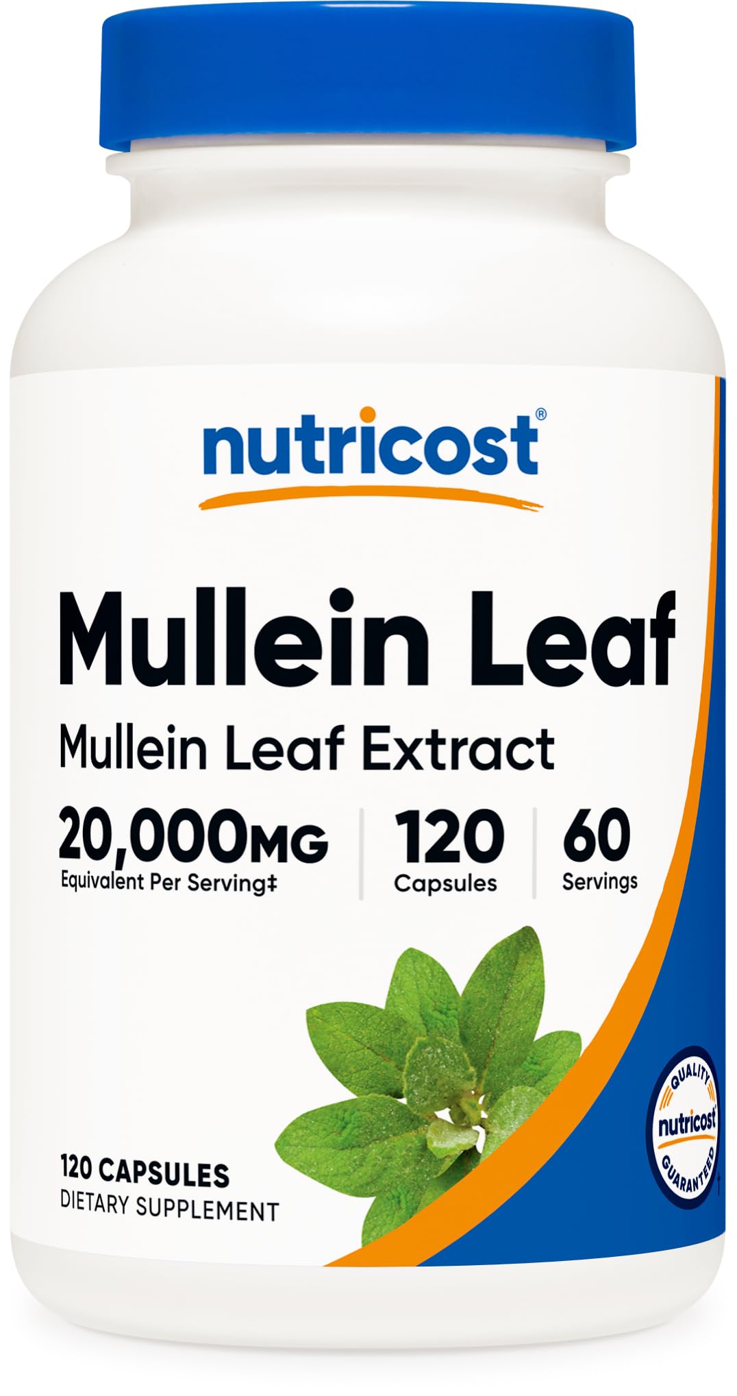 Nutricost Mullein hoja cápsulas en botella para uso diario