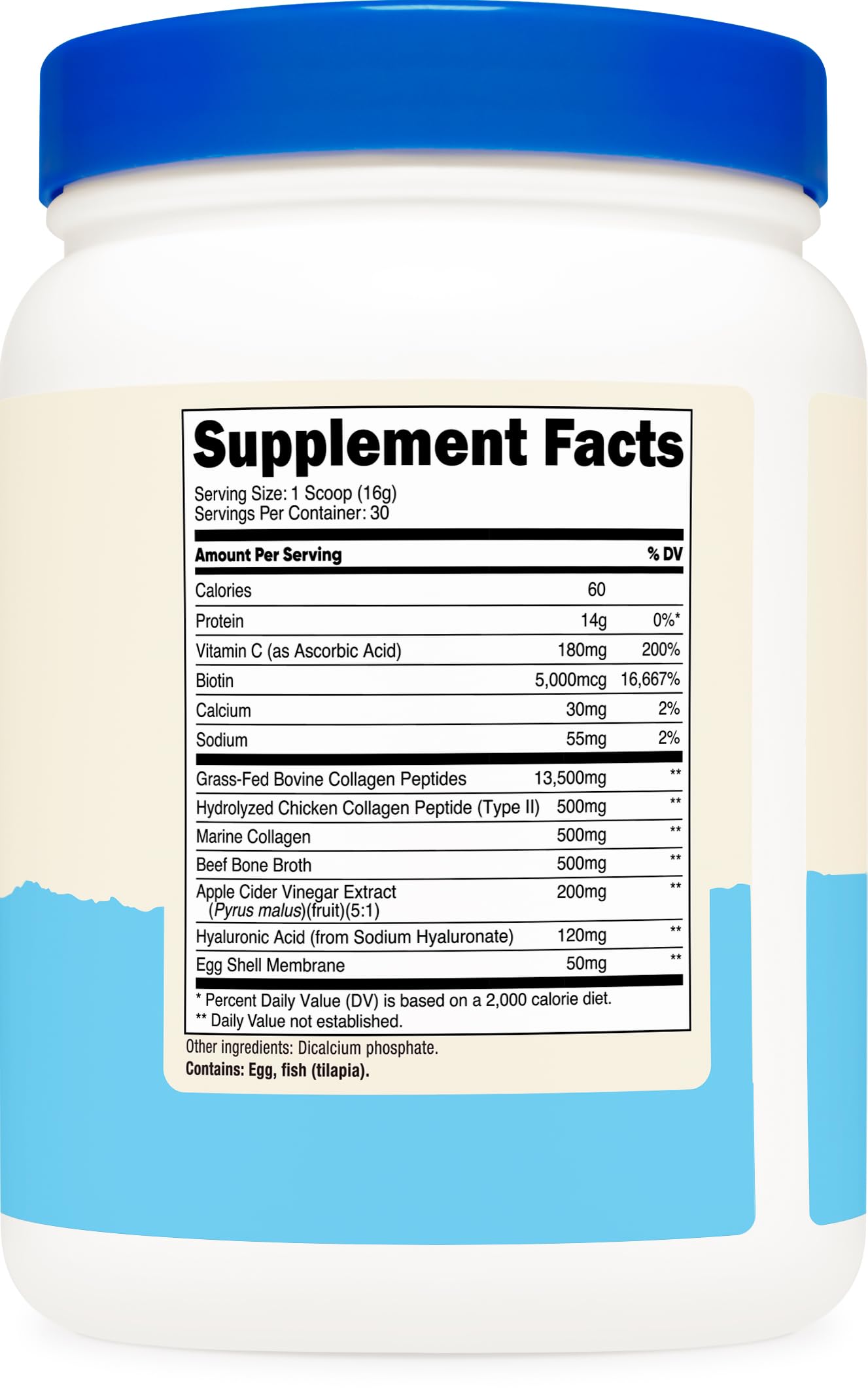 Nutricost Multi Colágeno, certificado por terceros para seguridad y calidad.