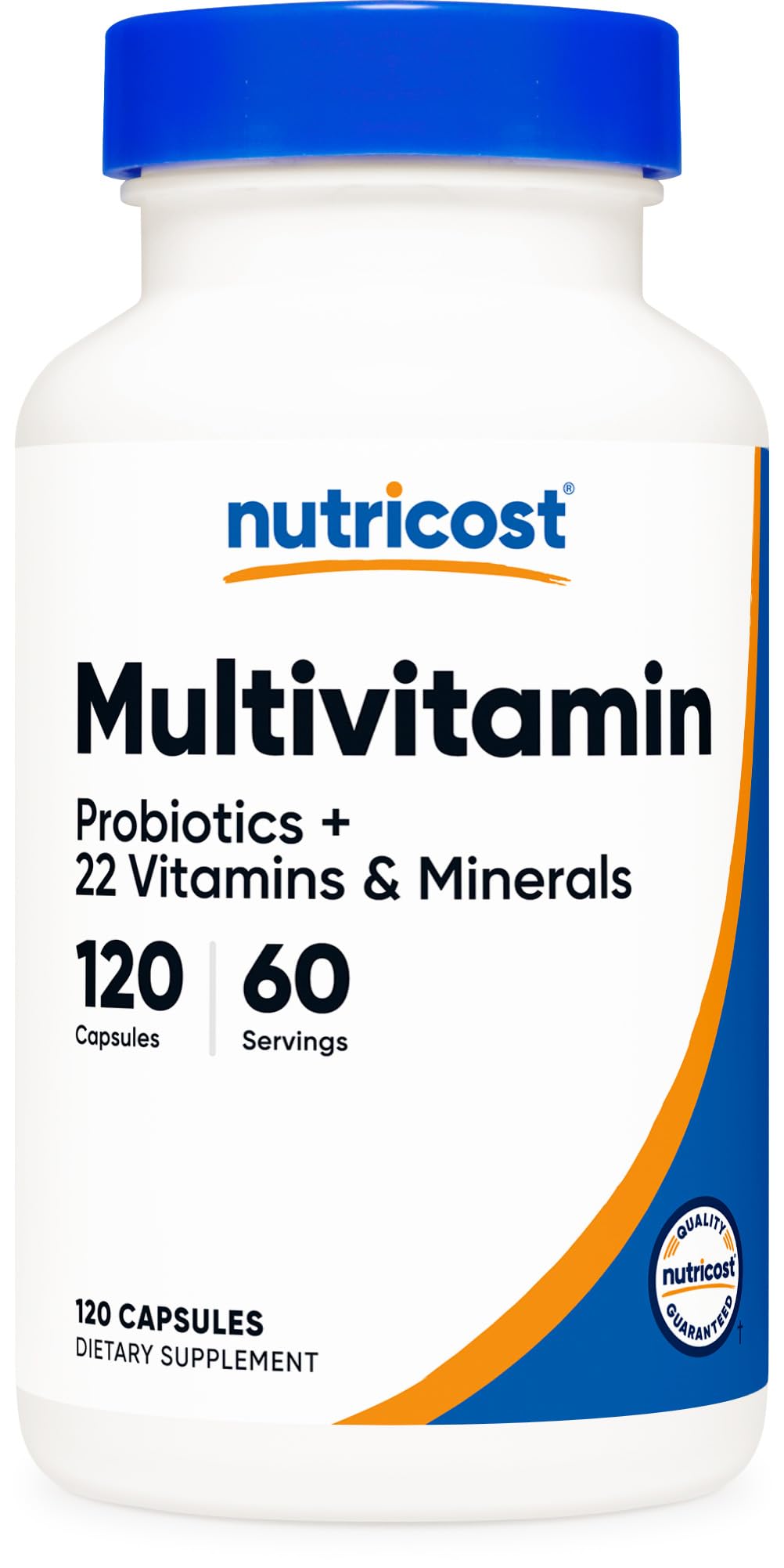 Nutricost Multivitamínico con Probióticos, botella destacada para uso diario