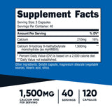Nutricost myHMB cápsulas, etiqueta frontal clara para identificar dosis de entrenamiento.