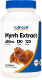 Nutricost Myrrh Extract, botella de cápsulas, uso diario para bienestar