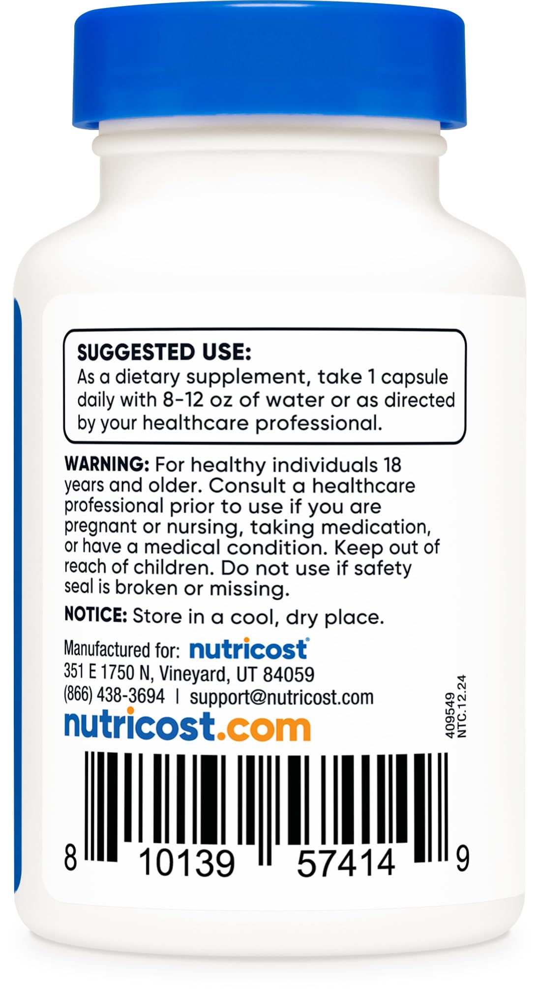 Nutricost NAC: cápsulas fáciles de tragar en tu rutina