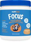Nutricost Nutrizen AM Focus, bote de sabor vainilla chai, para energía suave por la mañana.