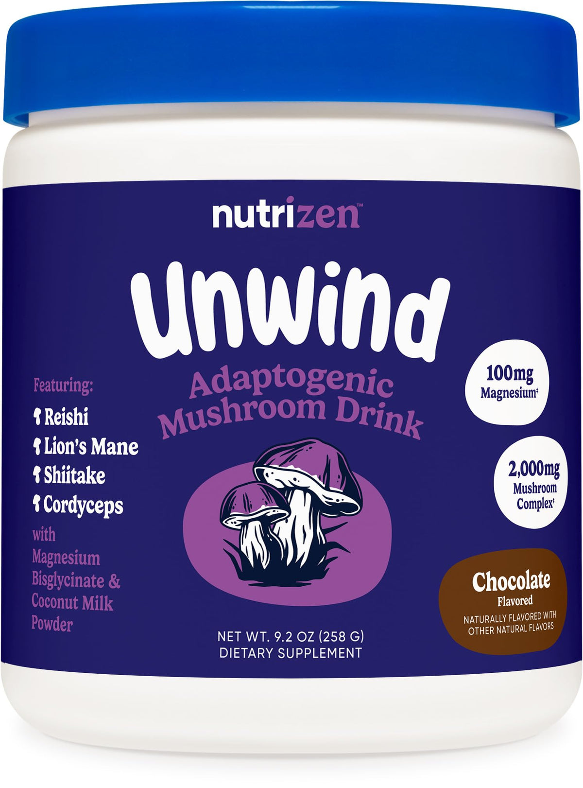Nutricost Nutrizen PM Unwind bote chocolate, sabor reconfortante para la noche