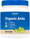 Nutricost Amla en polvo en bote, ideal para batidos diarios.