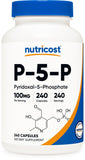 Nutricost P5P 100 mg cápsulas: enfoque en cápsulas para apoyo nutricional diario.