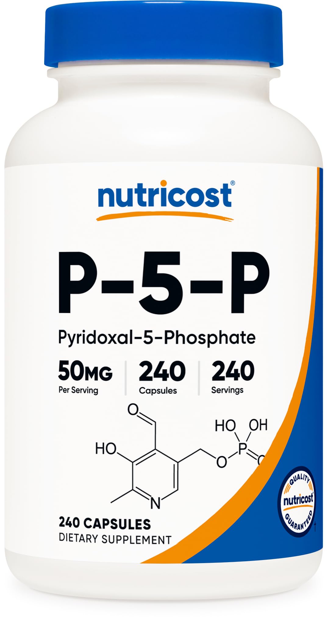 Nutricost P5P cápsulas de 50 mg para uso diario