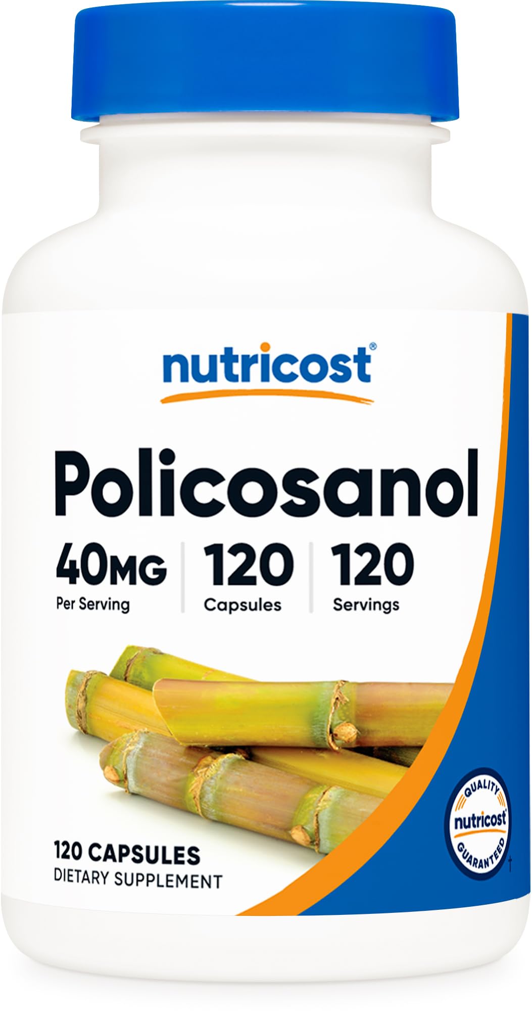 Nutricost Policosanol 40 mg: cápsulas en botella para uso diario