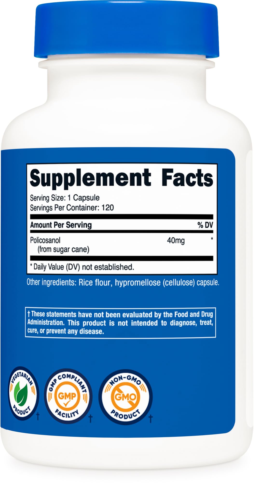 Nutricost Policosanol 40 mg: uso diario cómodo y práctico