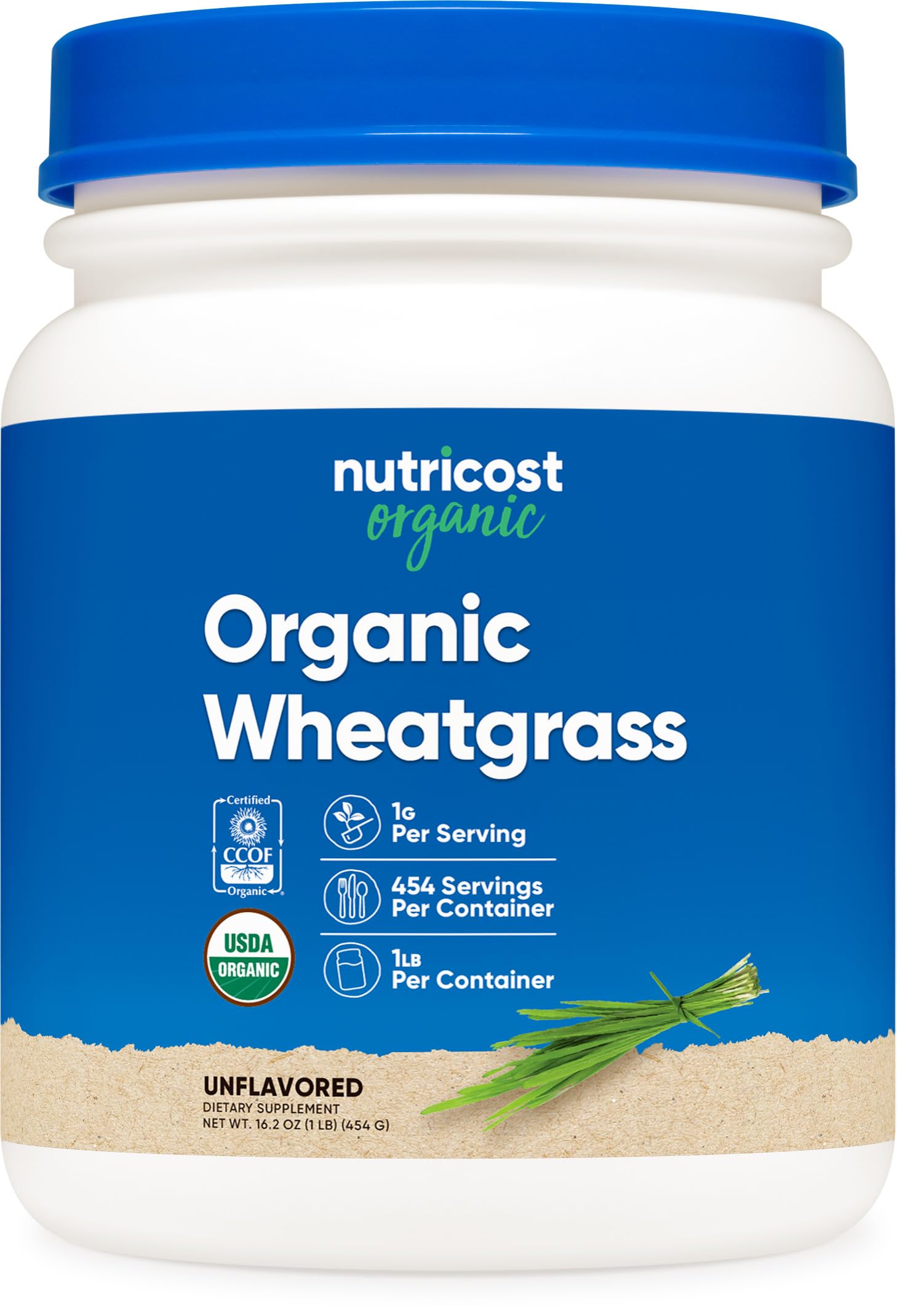 Nutricost polvo de trigo orgánico, perfecto para batidos diarios