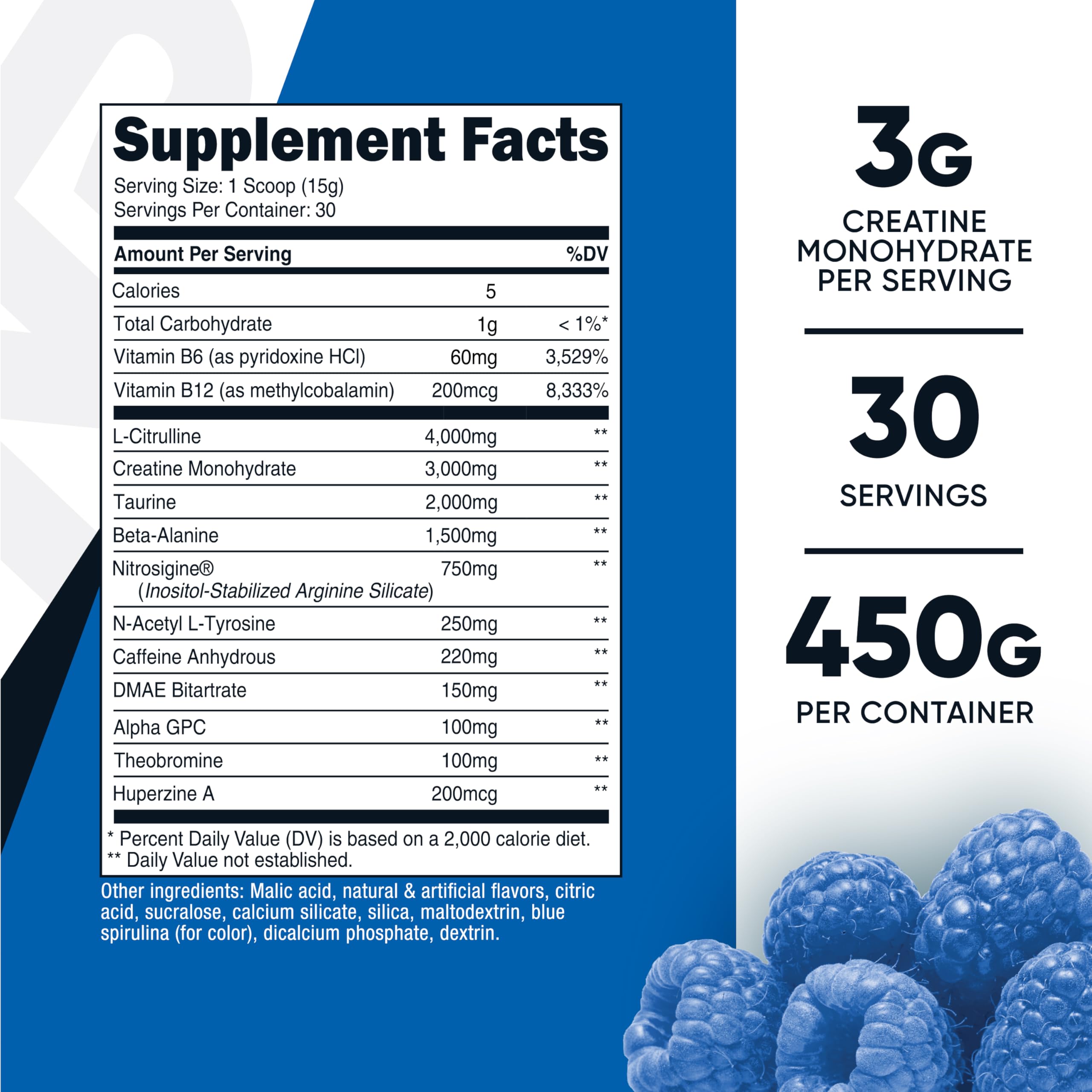 Nutricost Pre-C cucharada medidora para potenciar cada sesión de entrenamiento.