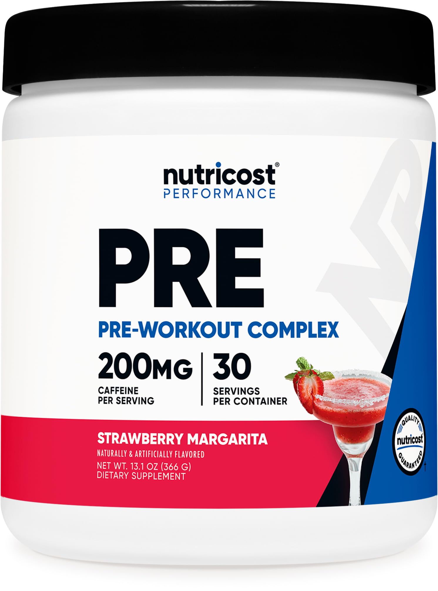 Nutricost Pre-Entrenamiento empaque visible para energía durante entrenamientos.