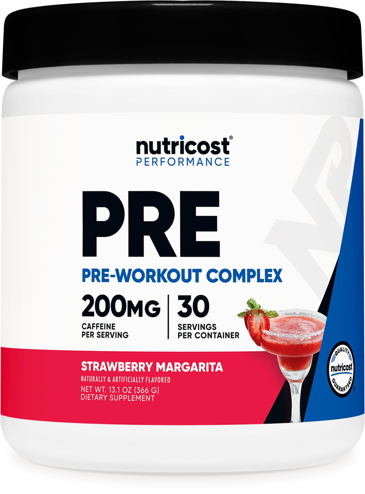 Nutricost Pre-Entrenamiento empaque visible para energía durante entrenamientos.