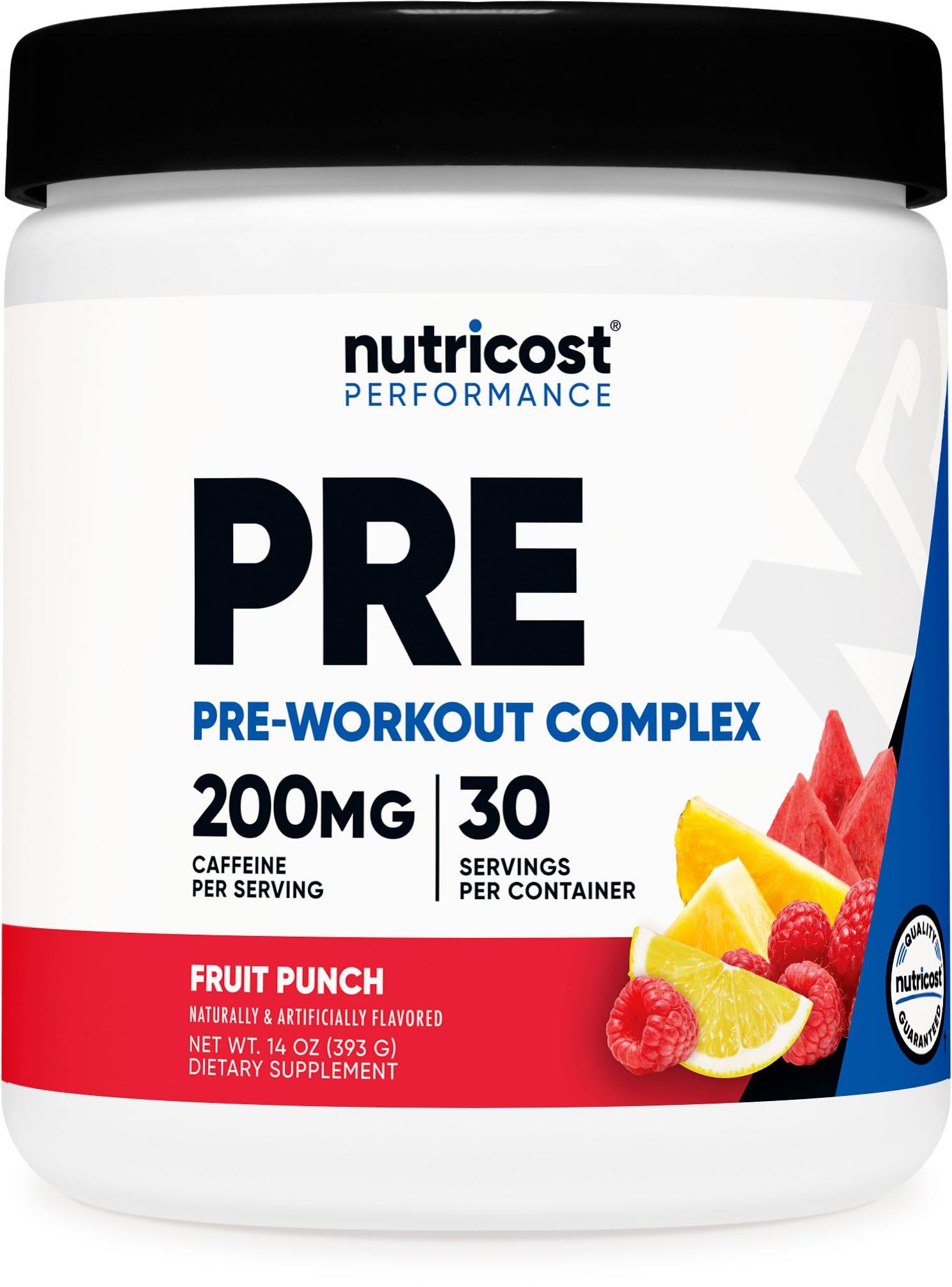 Nutricost Pre-Entrenamiento Fruta Punch en lata para entrenar con energía