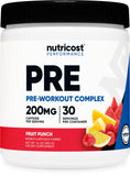 Nutricost Pre-Entrenamiento Fruta Punch en lata para entrenar con energía