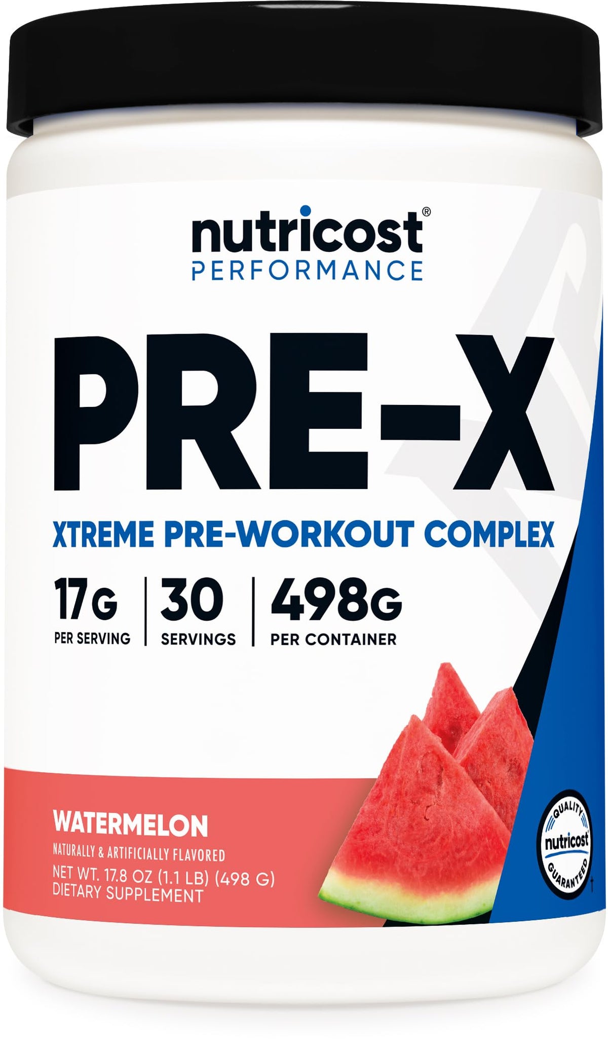 Nutricost Pre-Entrenamiento Sandía en bote, energía sostenida para entrenamientos intensos