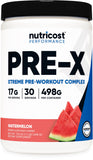 Nutricost Pre-Entrenamiento Sandía en bote, energía sostenida para entrenamientos intensos