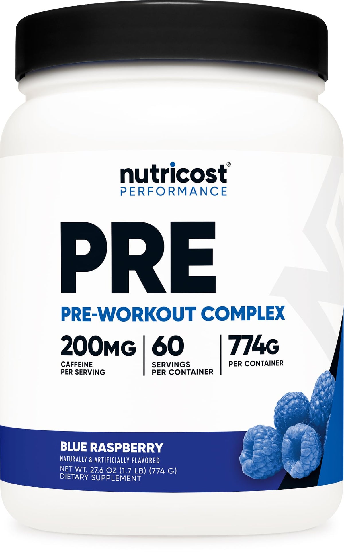 Nutricost pre-entrenar arandano azul: energía para entrenar con foco.