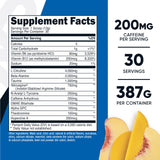 Nutricost Pre-Workout dosificador porción para medición precisa en cada sesión.