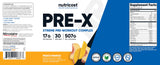 Escena de gimnasio con Nutricost Pre-X Xtreme durazno mango en uso
