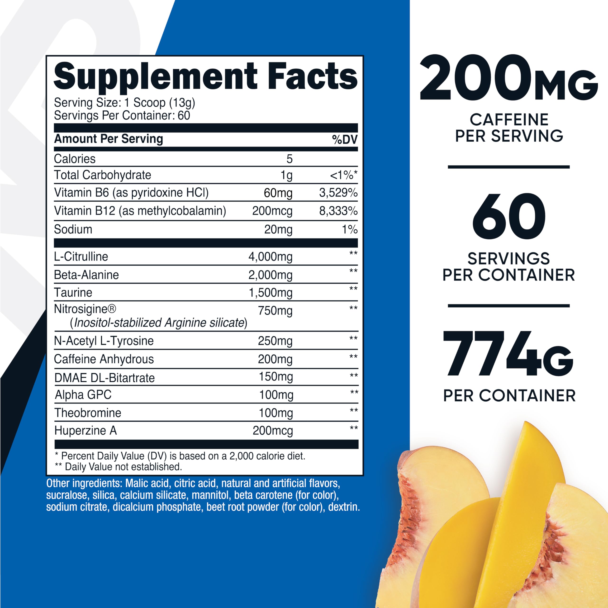 Taza medidora de Nutricost Preworkout Powder para medición precisa