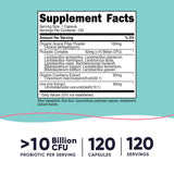 Nutricost Probiotico Mujeres: cápsulas en primer plano mostrando la dosis diaria.