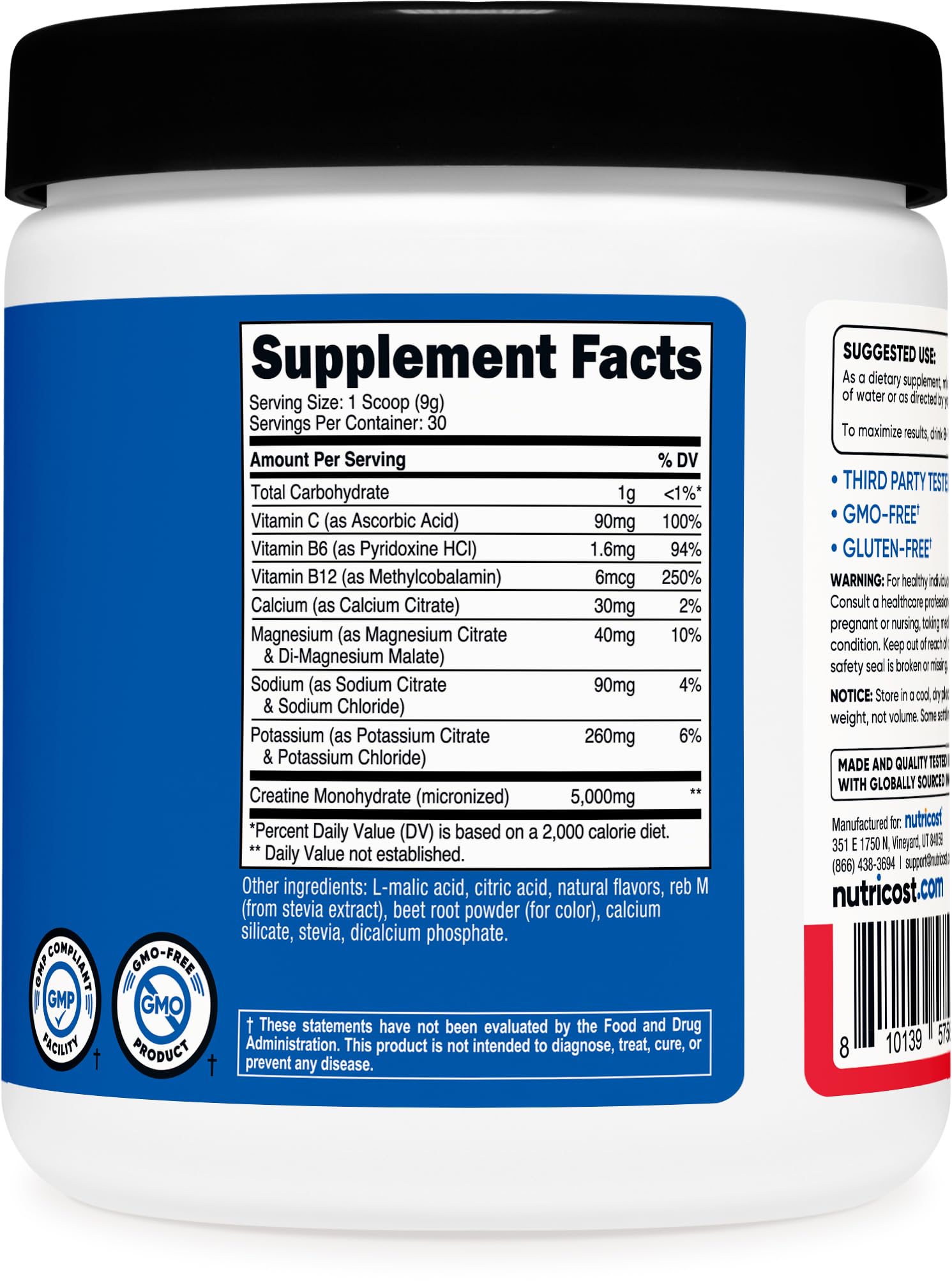 Nutricost proceso certificado con Buenas Prácticas de Manufactura y certificación NSF