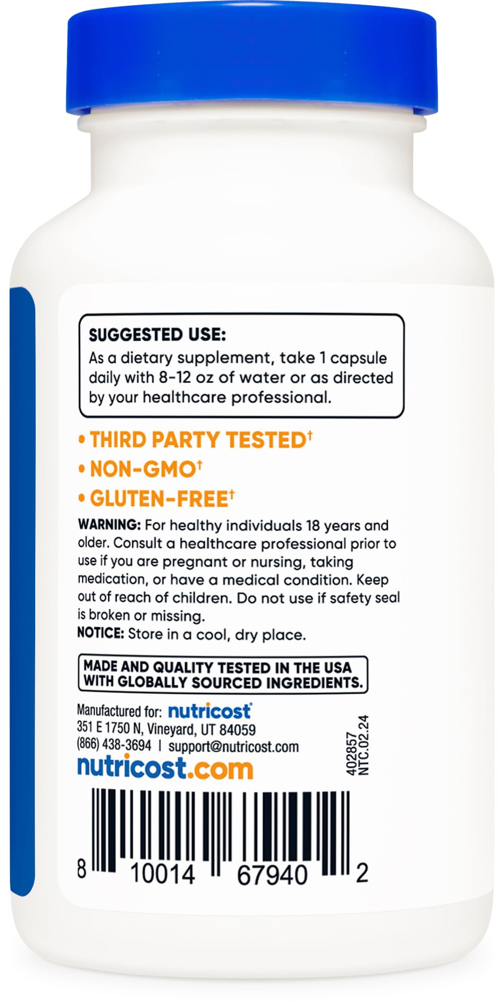 Nutricost proceso GMP FDA: fabricación controlada para tranquilidad.