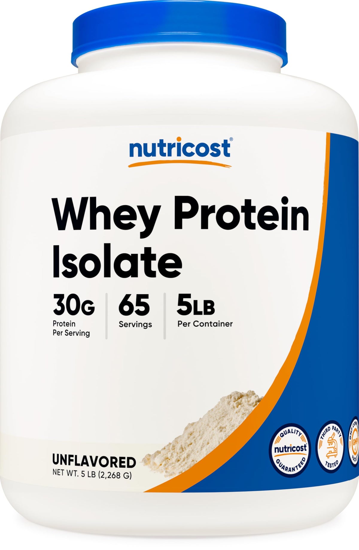 Nutricost Proteína Aislada de Suero botella 5lbs lista para entrenar.