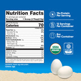 Nutricost proteína de clara de huevo sin sabor batida para batidos nutritivos