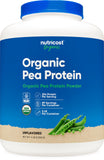 Nutricost Proteína de Guisante Aislada, frente del envase, proteína vegetal para batidos.