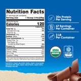 Nutricost proteína de guisante orgánica chocolate, batido nutritivo para energía diaria