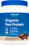 Nutricost proteina de guisante orgánica chocolate, bote, ideal para nutrición diaria